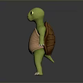 Turtle Cartoon Turtle Snapping Turtle Chickbill Turtle Reptile Cold Blooded Animal Reptile Class 3d model