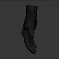 Black Synthetic Leather Protective Gloves with Textured Palm Grip and Padded Knuckles for Sports