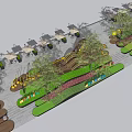 Outdoor Children's Play Area With Safe Wooden Play Structures And Lush Green Surroundings