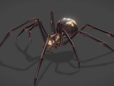 Realistic Black And Gold Reptile 3D Model With Shiny Body On Grey Background 3d model