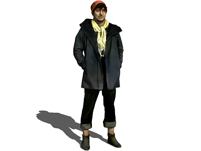 modern man 3d model