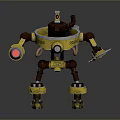 Mech Warrior Mech Soldier Machine Battlearm Mechanical Battlearm Machine Fighter Robot 3d model