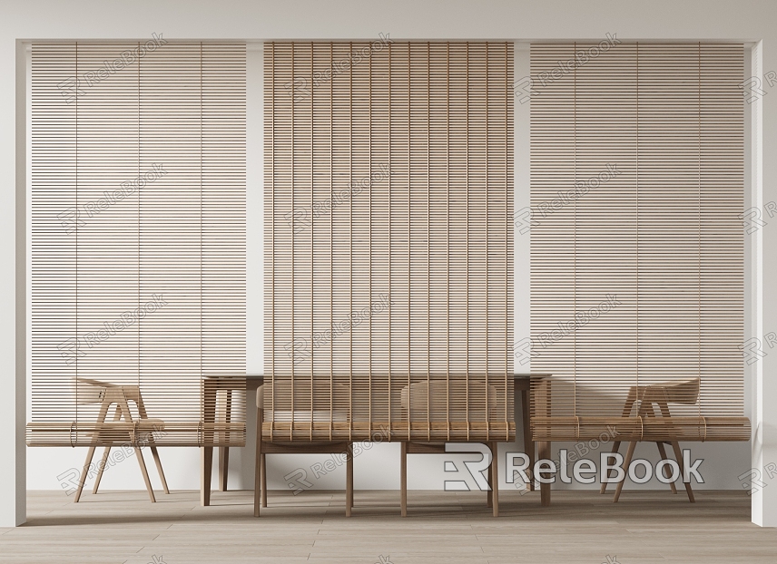 New Chinese-style Bamboo Curtain Partition Roller Blinds Venetian Blinds Pavilion Japanese-style Chinese-style Sunshade Curtain model