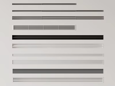 Variety Of Air Conditioner Vent Designs For Selection 3d model