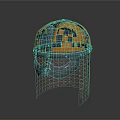 Orange Silver Decorative Medieval Warrior Weapon Helmet With Metal Visor And Leather Neck Guard