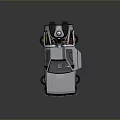 Futuristic Sports Car With Gull Wing Doors And Streamlined Exterior Design