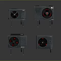 Modern air conditioner external air conditioner compressor refrigerator air conditioner refrigerator 3d model