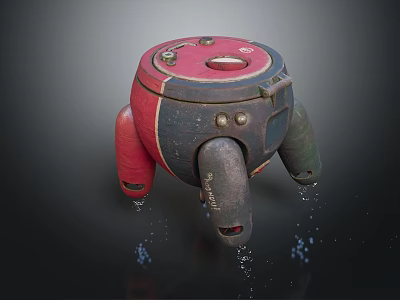 Industrial LOFT robot octopus sci-fi octopus future octopus concept octopus 3d model