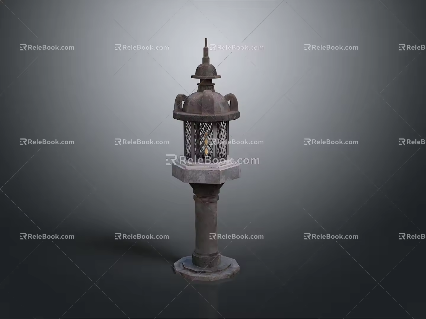 Stone lanterns Stone lanterns Stone lanterns 3d model