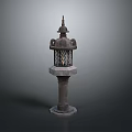 Stone lanterns Stone lanterns Stone lanterns 3d model