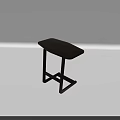 Minimalist Modern Wooden Side Table With Solid Wood Top And X Shaped Legs