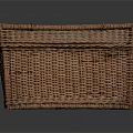Handwoven Wicker Storage Basket with Lid for Home Organization and Decor