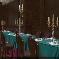 Elegant Restaurant Interior with Wooden Walls White Curtains and Benches