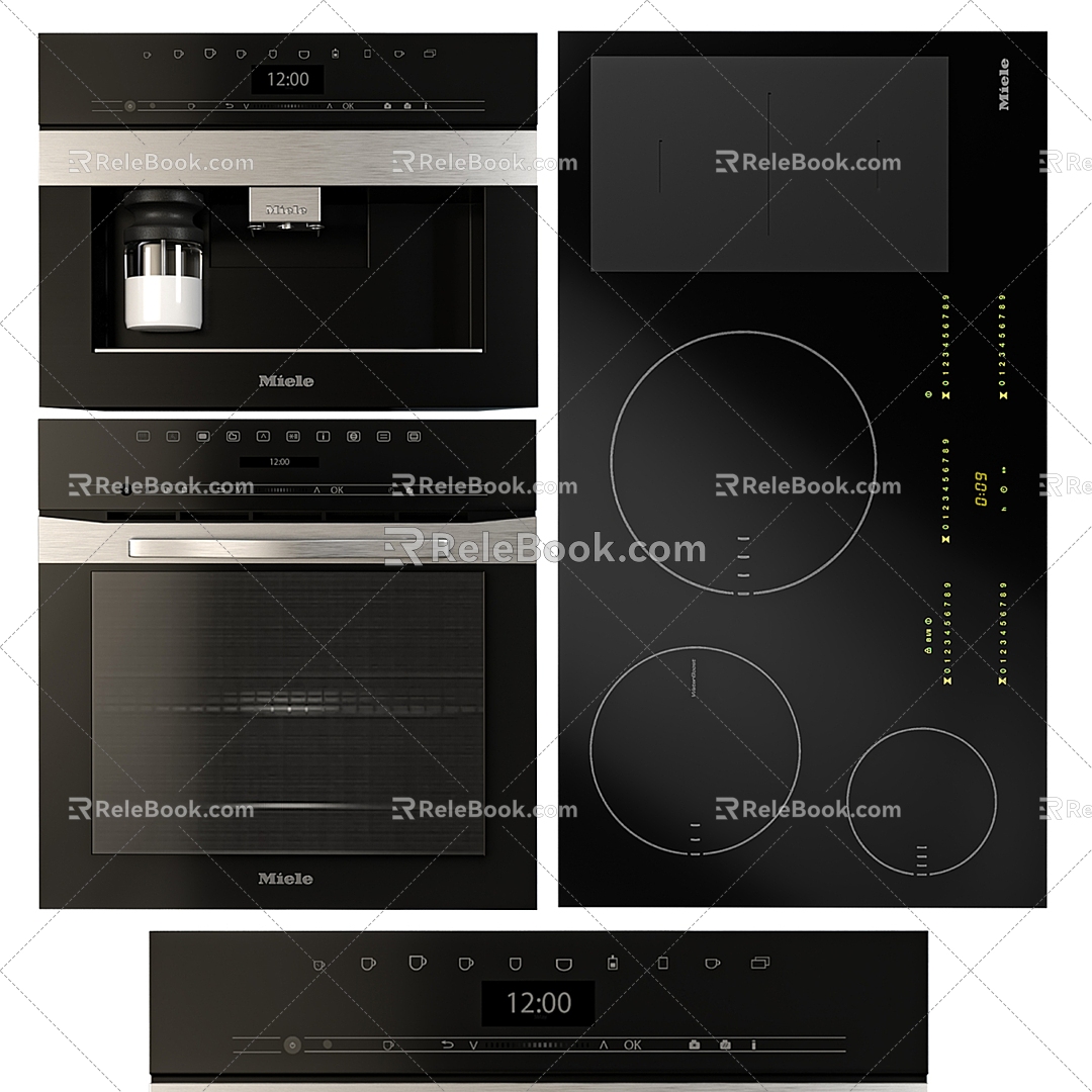 Dispenser Disinfection Cabinet Stove Range Hood 3d model