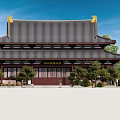 ancient building structure museum bucket arch garden architecture 3d model