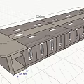Modern Office Conference Table With Spacious Surface And Multiple Storage Cabinets