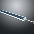 3D Rendered Long Metal Sword With Shiny Blade And Wrapped Hilt Design