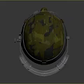 Military Weapon Helmet With Transparent Face Shield Camouflage Color And Metal Strap