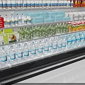 Multi tier Commercial Display Shelf Filled with Assorted Bottled Drinks and Beverages 3d model