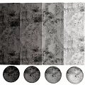 Textured Gray Concrete Wall Panels With Different Tone Swatches For Interior Design Projects