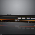 Black And Orange Model Train Car With Lionel Logo And Windows Design