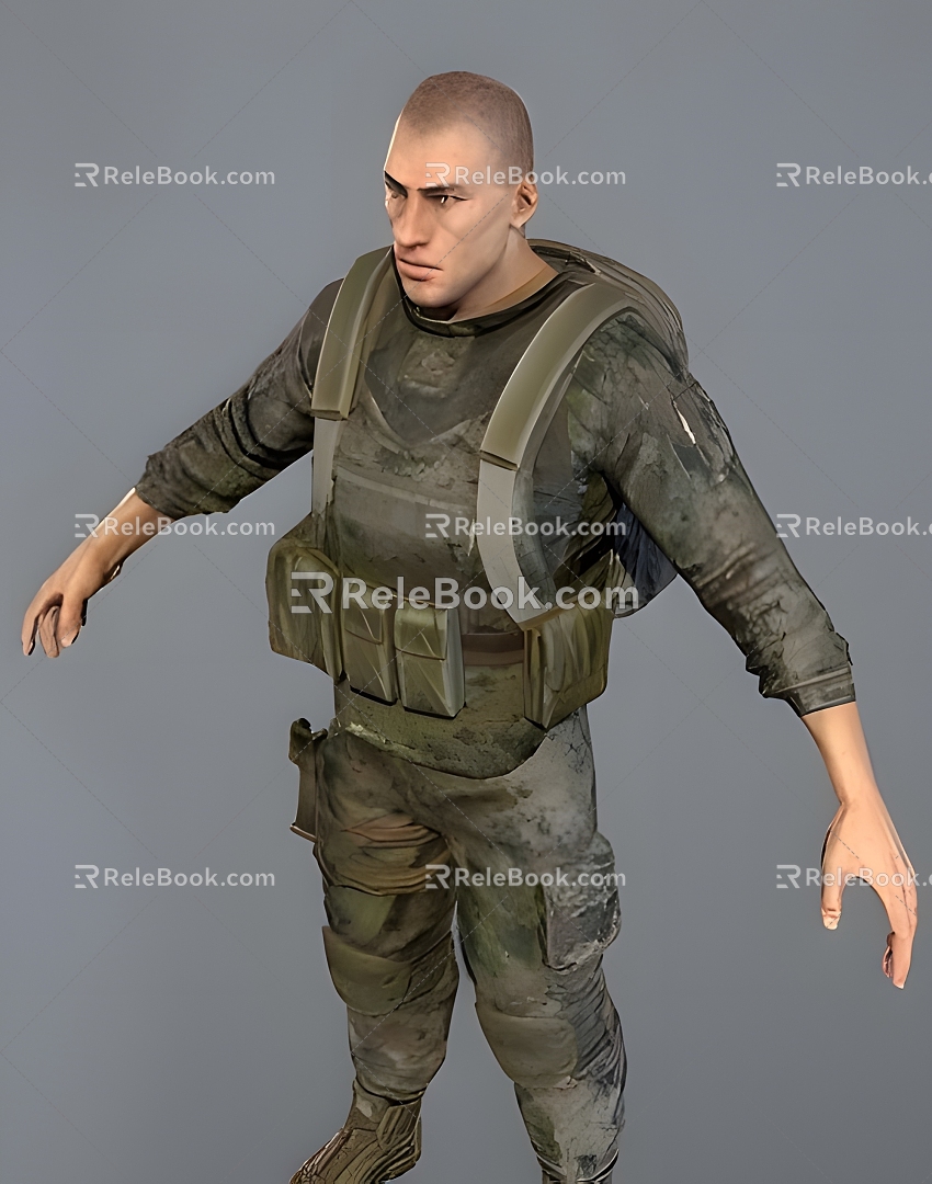 Soldier 3d model