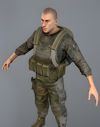 Soldier 3d model