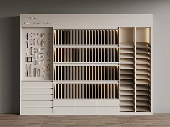 Color plate cabinet exhibition hall display cabinet 3d model