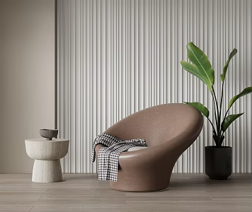Modern Single Sofa Leisure Chair 3d model