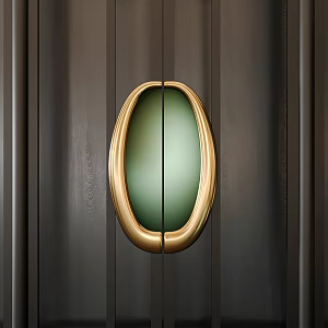 Double Door Handle Door Handle Light Luxury Handle 3d model