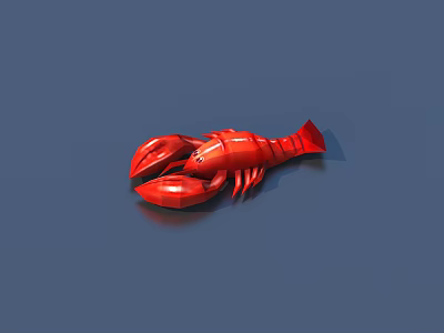 Red Lobster Fresh Seafood Delicacy With Vibrant Color And Juicy Meat 3d model