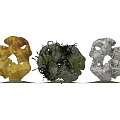Stone Wood Decorative Artworks Featuring Hollow Shapes And Natural Textures