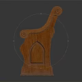 Elegant Traditional Solid Wood Bench With Armrests And Carved Leg Design Details
