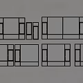 Windows casement window sliding window bay window floor-to-ceiling window 3d model
