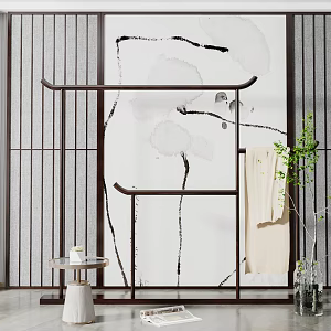 new chinese style hanger 3d model
