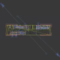 Aerial View of Industrial Facility Layout With Loading Area Storage Zones and Workstations