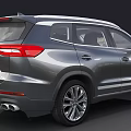 Silver Modern SUV With Sleek Exterior Design Stylish Front Grille And Alloy Wheels