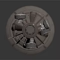 Industrial Style Multi Level Tower Building With Detailed Base Structure