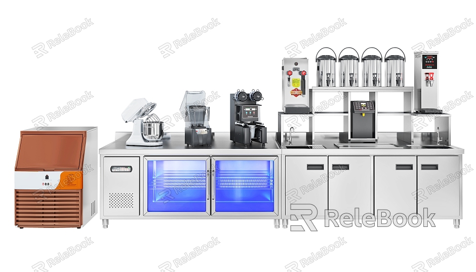 Milk tea shop equipment full set of water bar console model