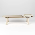 Colorful Public Chairs With Wooden Frames And Multiple Colored Seats