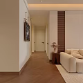 Contemporary Living Dining Room With Large TV Fireplace And Comfortable Sofa Set