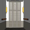 Modern elevator car 3d model