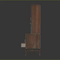 Modern Wooden Hallway Side Cabinet With Drawers Shelves And Cabinet Doors