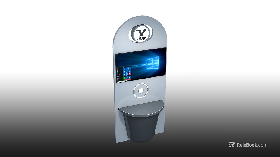 LYFE Modern Smart Device With Digital Display Screen And Recycling Slot 3d model 