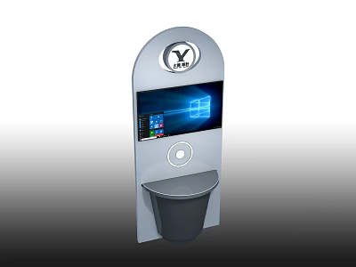 LYFE Modern Smart Device With Digital Display Screen And Recycling Slot 3d model
