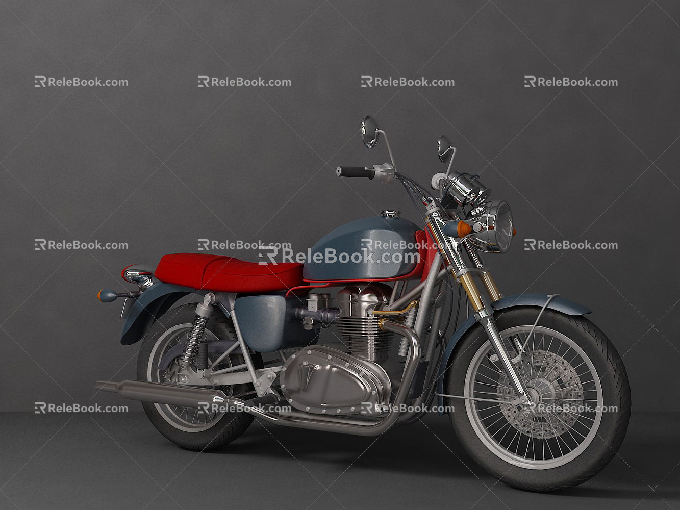 Modern Motorcycle 3d model