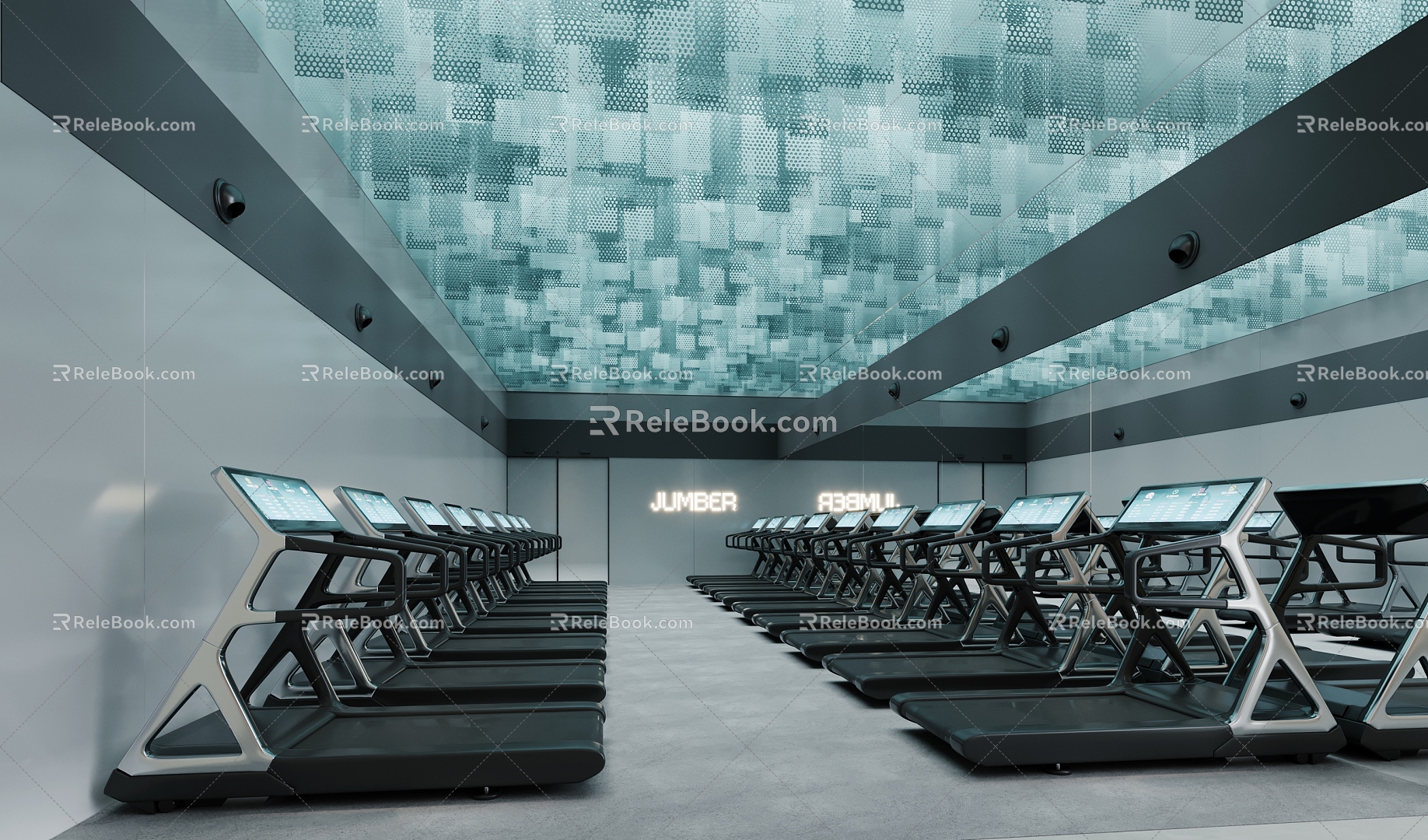 Modern Gym 3d model