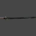 Elegant Traditional Samurai Katana Weapon With Wooden Handle Sharp Metal Blade