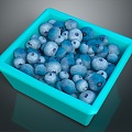 blueberry fruit fresh fruit seasonal fruit 3d model