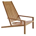Comfortable Leisure Chair With Wooden Frame Gray Padded Cushion And Tufted Backrest